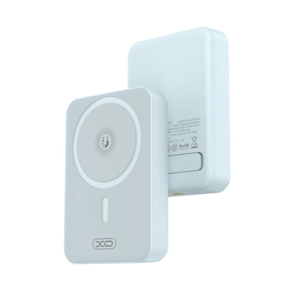 POWER BANK INALAMBRICO MAGNETICO XO - PR231 CON CARGA RÁPIDA, 10.000MAH BLANCO